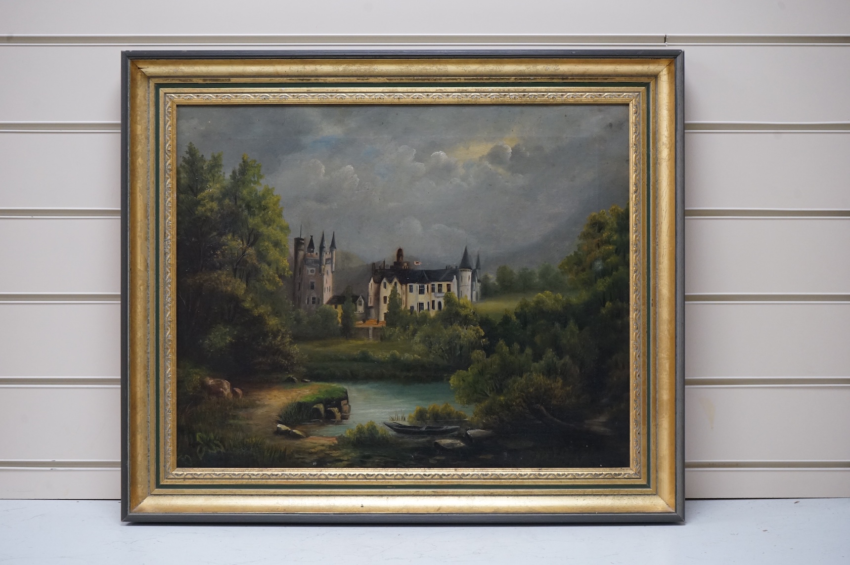 19th century, English School, oil on canvas, French chateau, unsigned, Reeves & Sons stamp to canvas verso, unsigned, 42 x 51cm